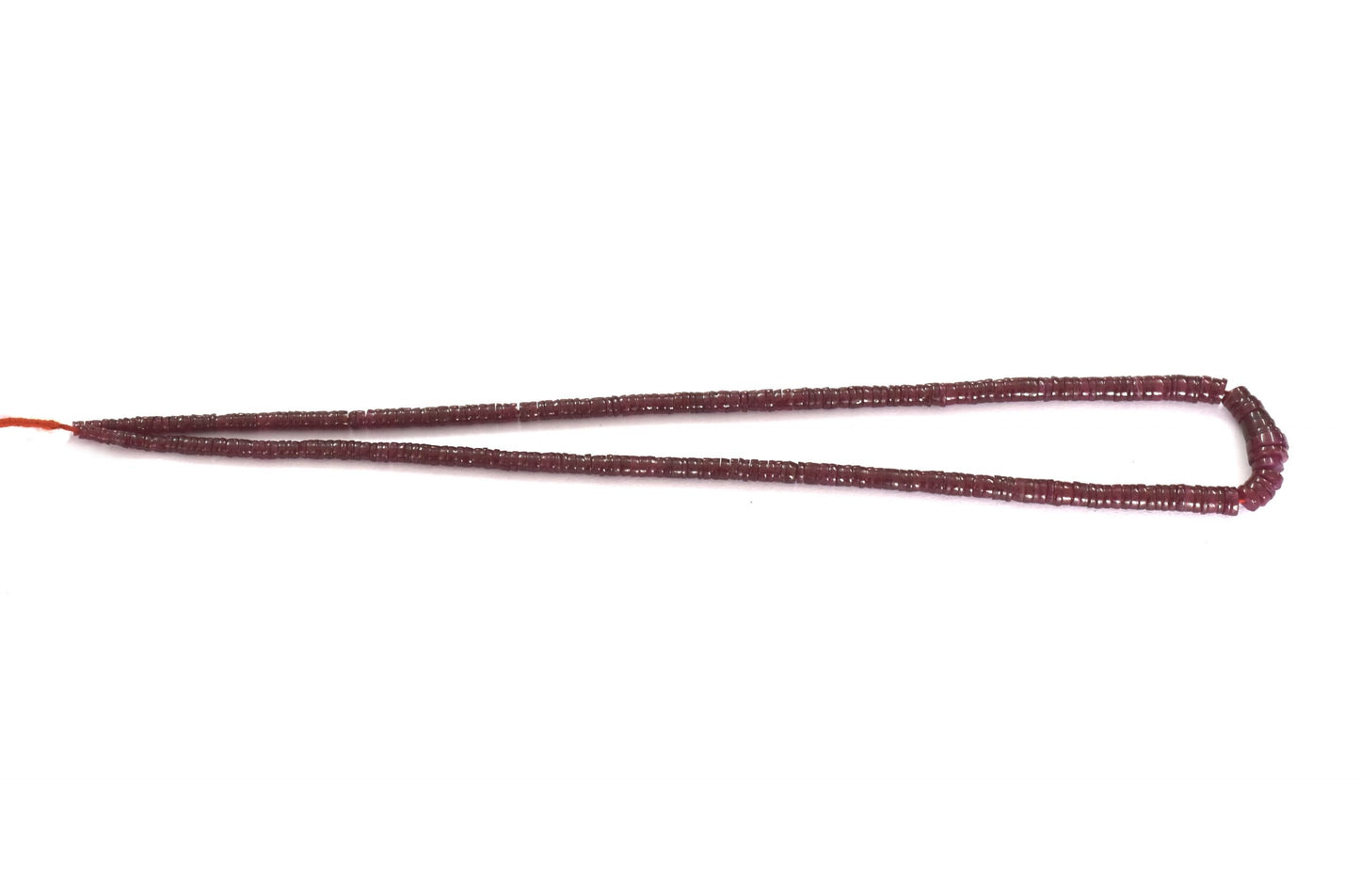Ruby Wheel Smooth Beads