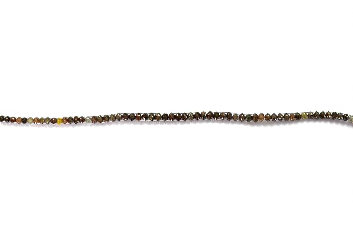 Brown Diamond Oval Faceted Double Drill