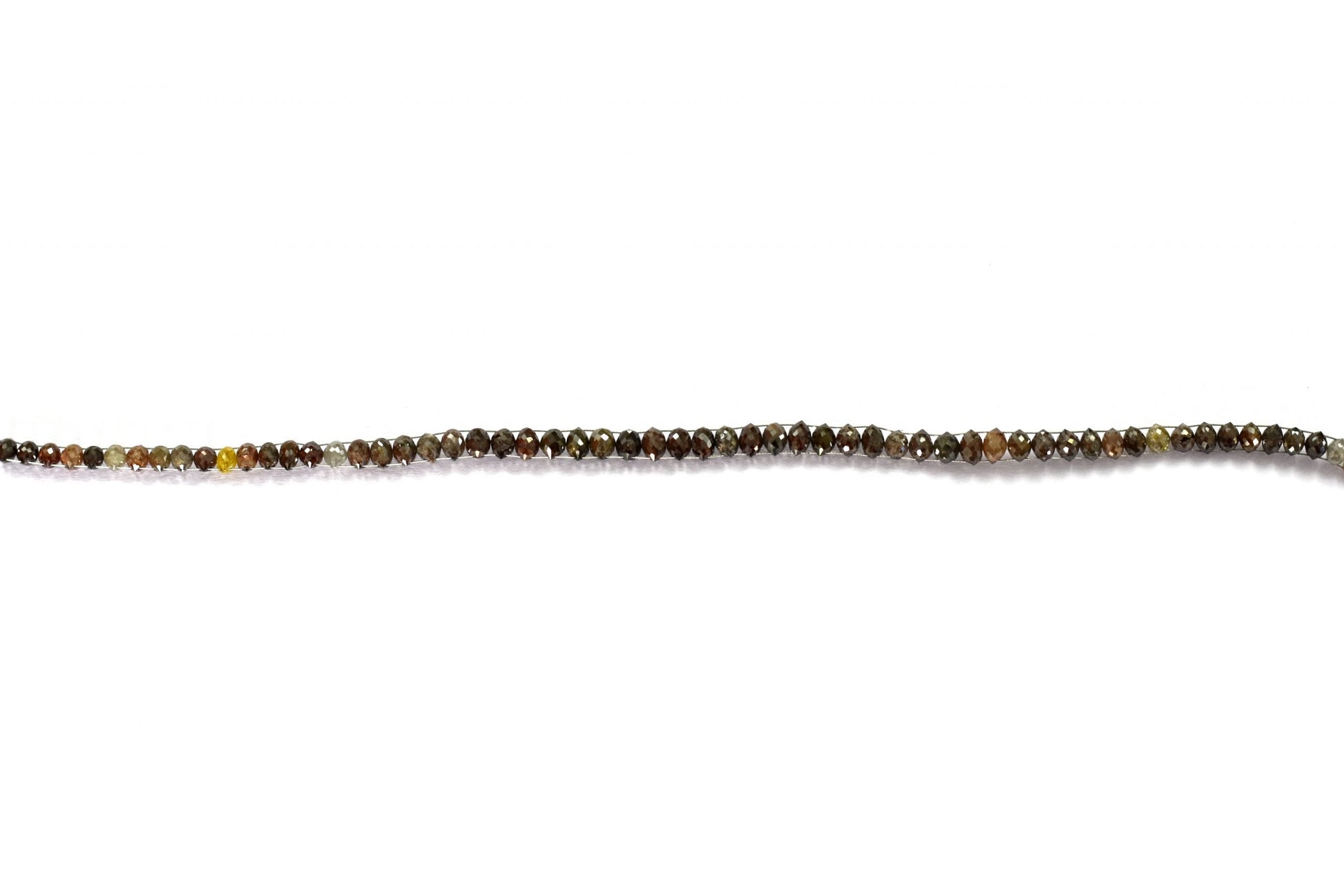 Brown Diamond Oval Faceted 