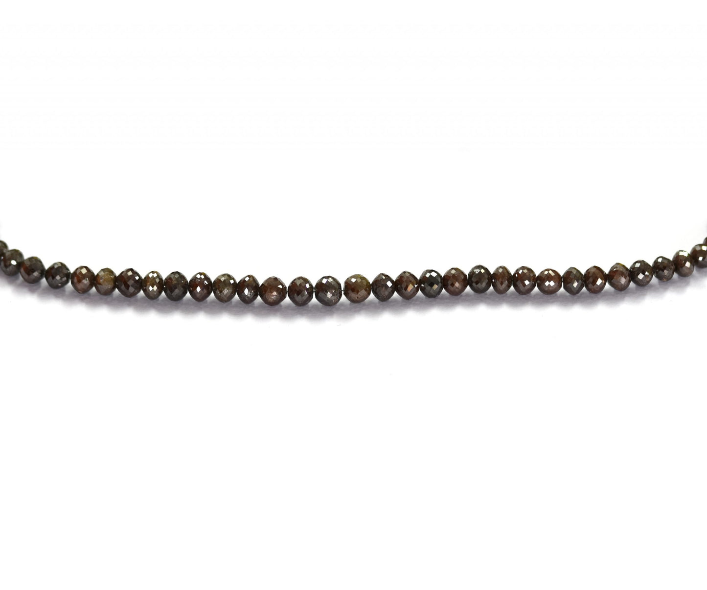 Brown Diamond Rondelle Faceted