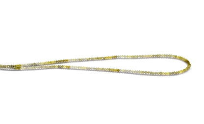 Yellow Diamond Rondelle Faceted