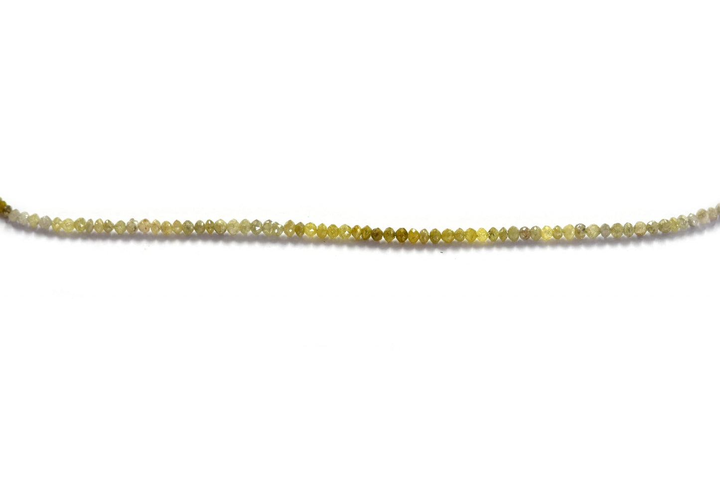 Yellow Diamond Rondelle Faceted
