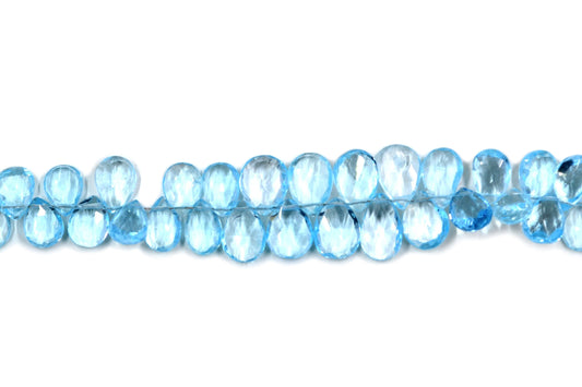 Blue Topaz Pear Faceted