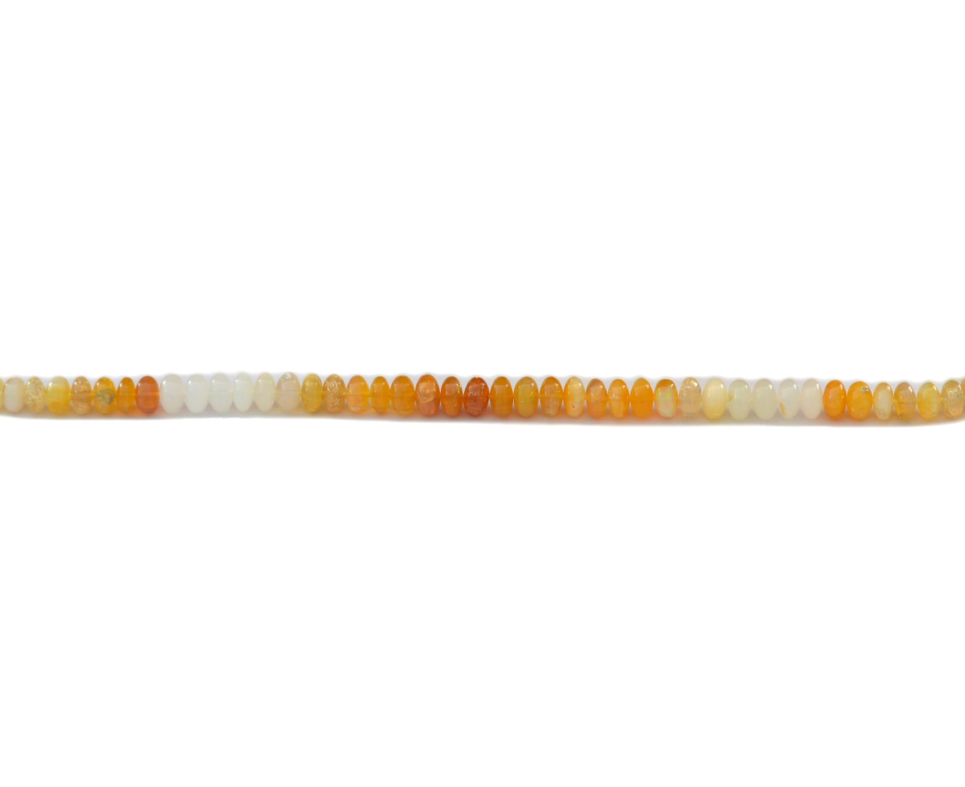 Fire Opal Rondelle Beads