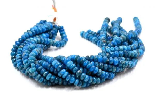 Neon Apatite Rondelle Beads