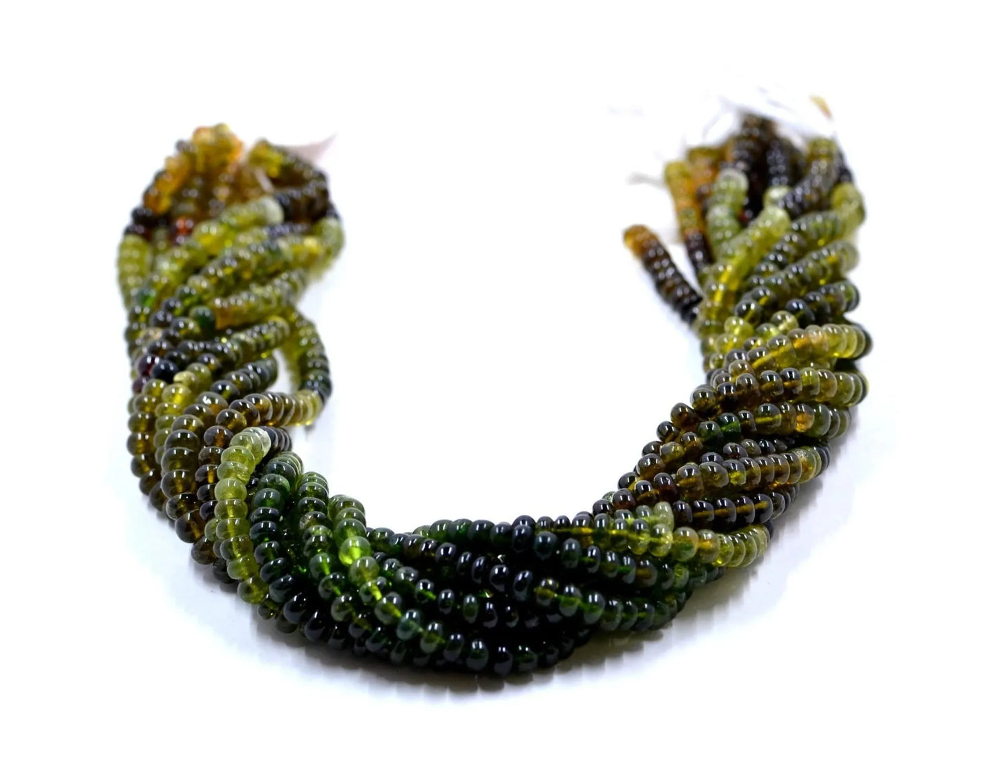 Grossular Garnet Rondelle Beads