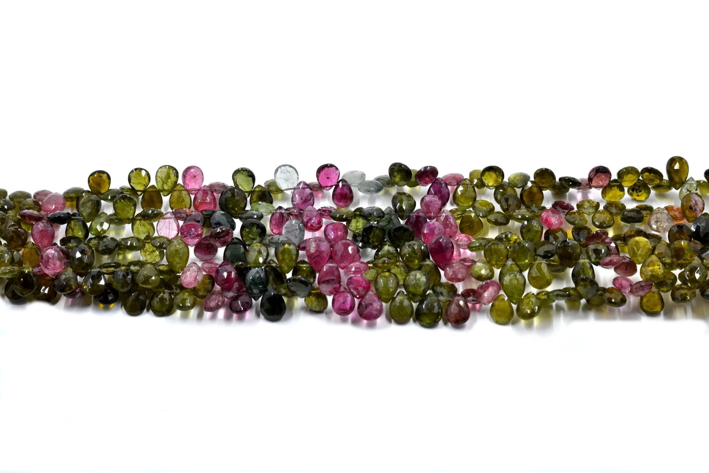 Tourmaline Pear Side Drill Faceted Beads