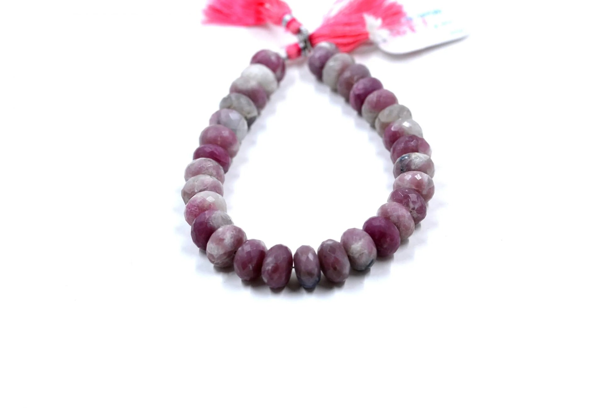 Pink Tourmaline Rondelle Beads