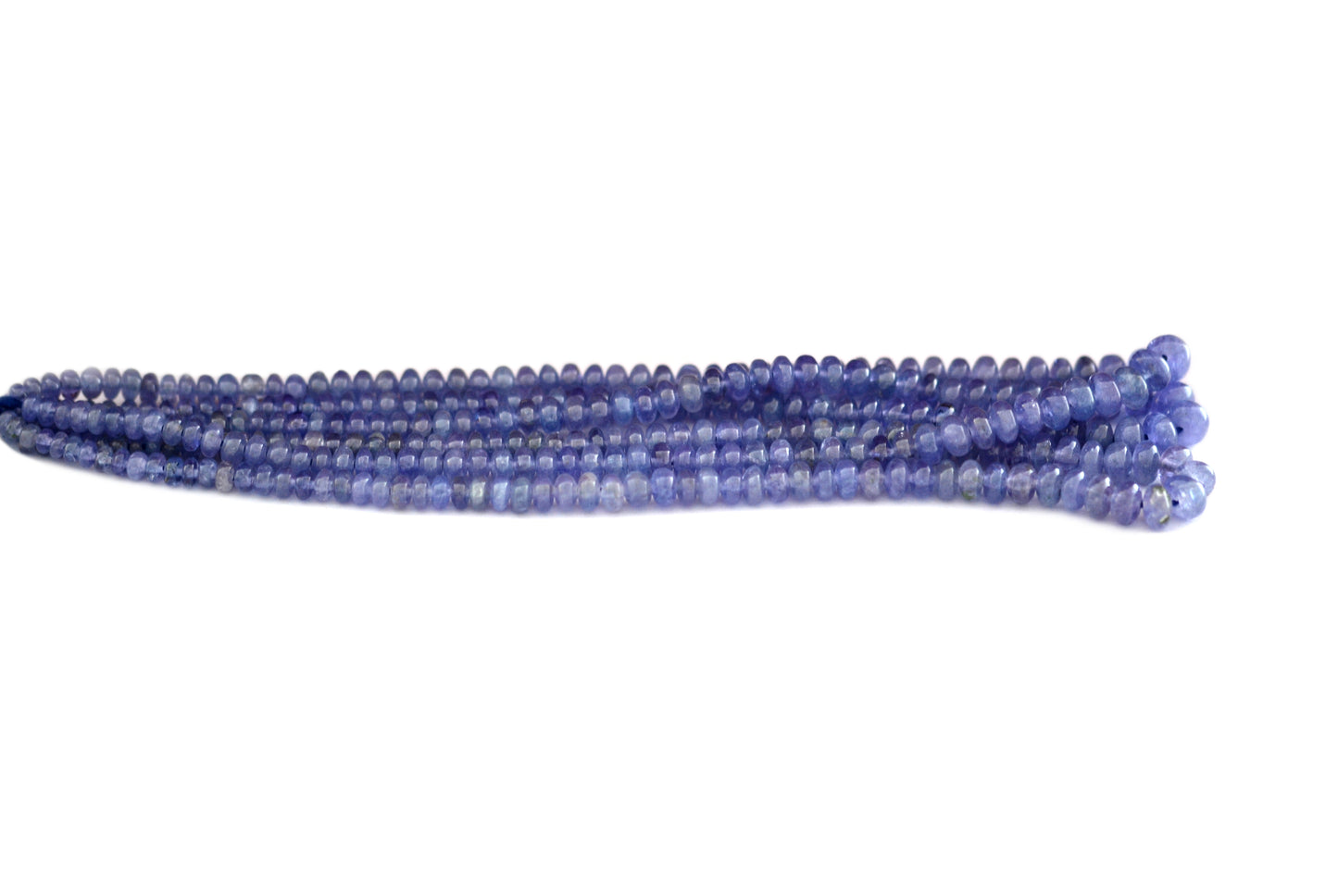 Tanzanite Rondelle Smooth Beads