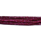 Ruby Rondelle Faceted Beads
