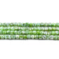 Green Coated Quartz Beads