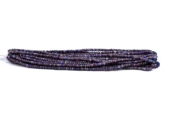 Sapphire Rondelle Faceted Beads