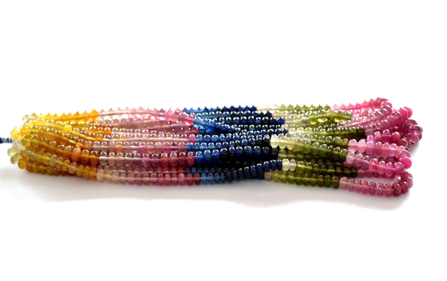 Multi Sapphire Rondelle Beads