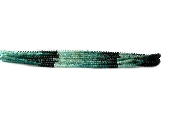 Grandidierite Shaded Rondelle Beads