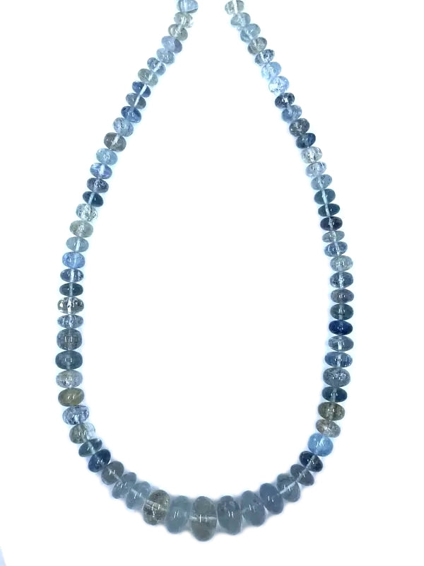 Moss Aquamarine Rondelle Beads